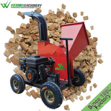 Weiwei factory price wood chipper shredder 7.5hp gasoline engine branch bamboo cutting machinery